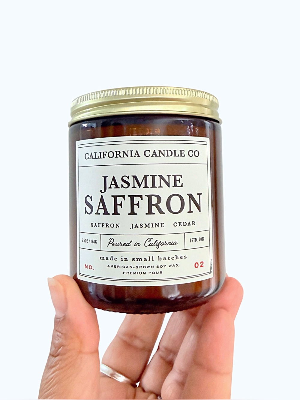 Leoben Company Jasmine Saffron Soy Scented Candle California Candle Co.
